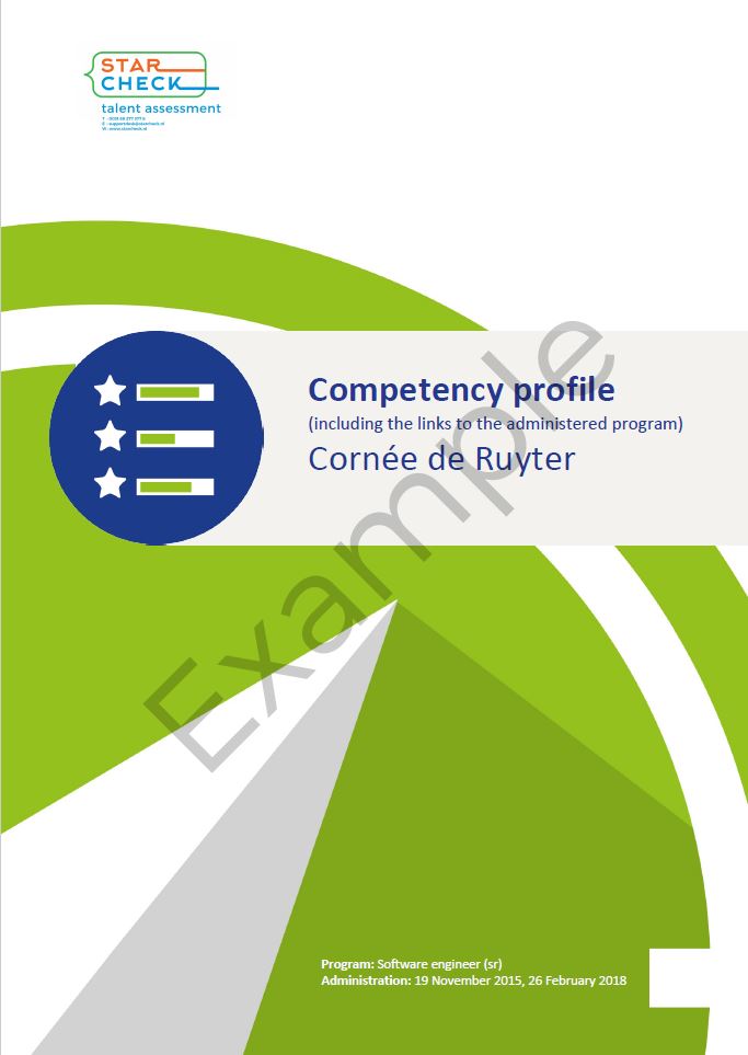 Example assessment report competency profile